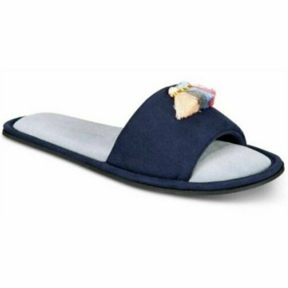 INC Size Small 5/6‎ Tassel Slide Slippers FLAW